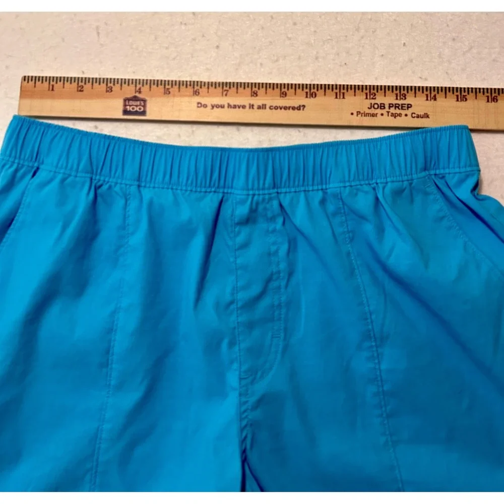 The North Face Mens Class V Water Shorts Blue Elastic Waist Inseam 5 Medium